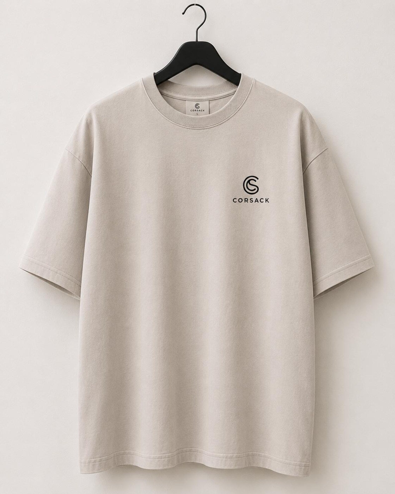 CORSACK Oversized T-Shirt: 100% Cotton, Embroidered Logo, Relaxed Fit