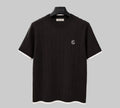 CORSACK Ribbed Knit T-Shirt: 100% Cotton, Tailored Fit, Contrast Trim