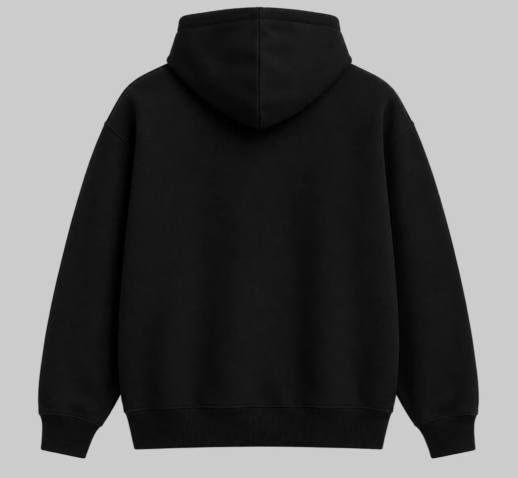 CORSACK Heavyweight Cotton Fleece Hoodie: Oversized Fit, Minimalist Logo Streetwear
